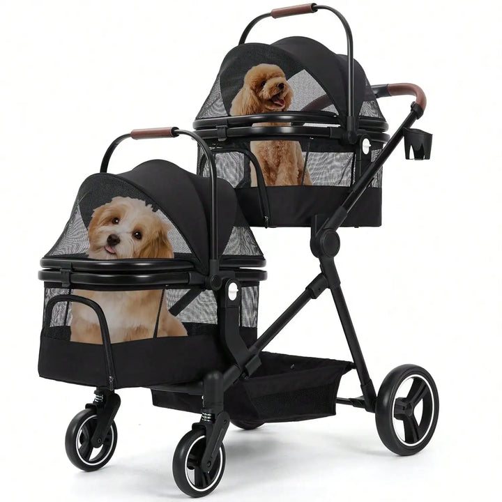 Doppelstock Hunde Buggy faltbar