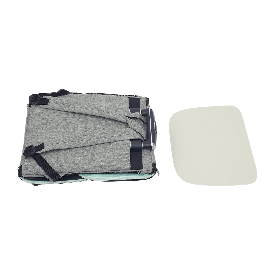 Pet Backpack Fold-Flat Storage Pet Rolling Carrier Tear-Resistant Folding Pet Carrier with Wheels for Travel/Hiking/Walking