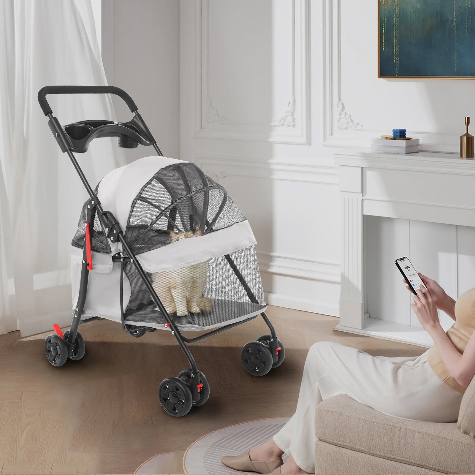 Faltbarer Hundebuggy leicht