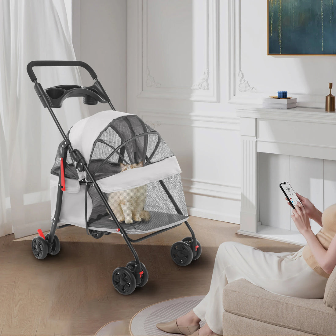 Faltbarer Hundebuggy leicht