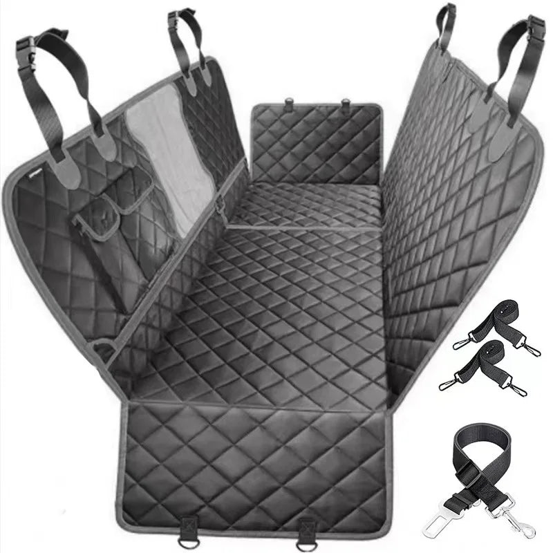 Dog Car Seat Cover Waterproof Foldable Pet Dog Travel Mat 3 in 1 Convertible Dog Car Seat Cover Camping Mat Waterproof Nonslip