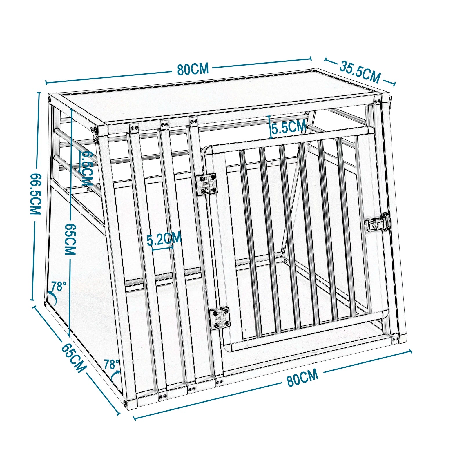 Aluminum Pet Dog Carrier Cage Transport for Cats Dogs Breathable Pets Cage Car Travel Transport Pet Houses Tent Dog Supplies
