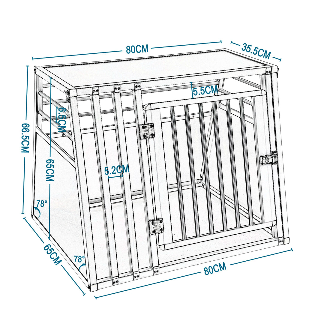 Aluminum Pet Dog Carrier Cage Transport for Cats Dogs Breathable Pets Cage Car Travel Transport Pet Houses Tent Dog Supplies