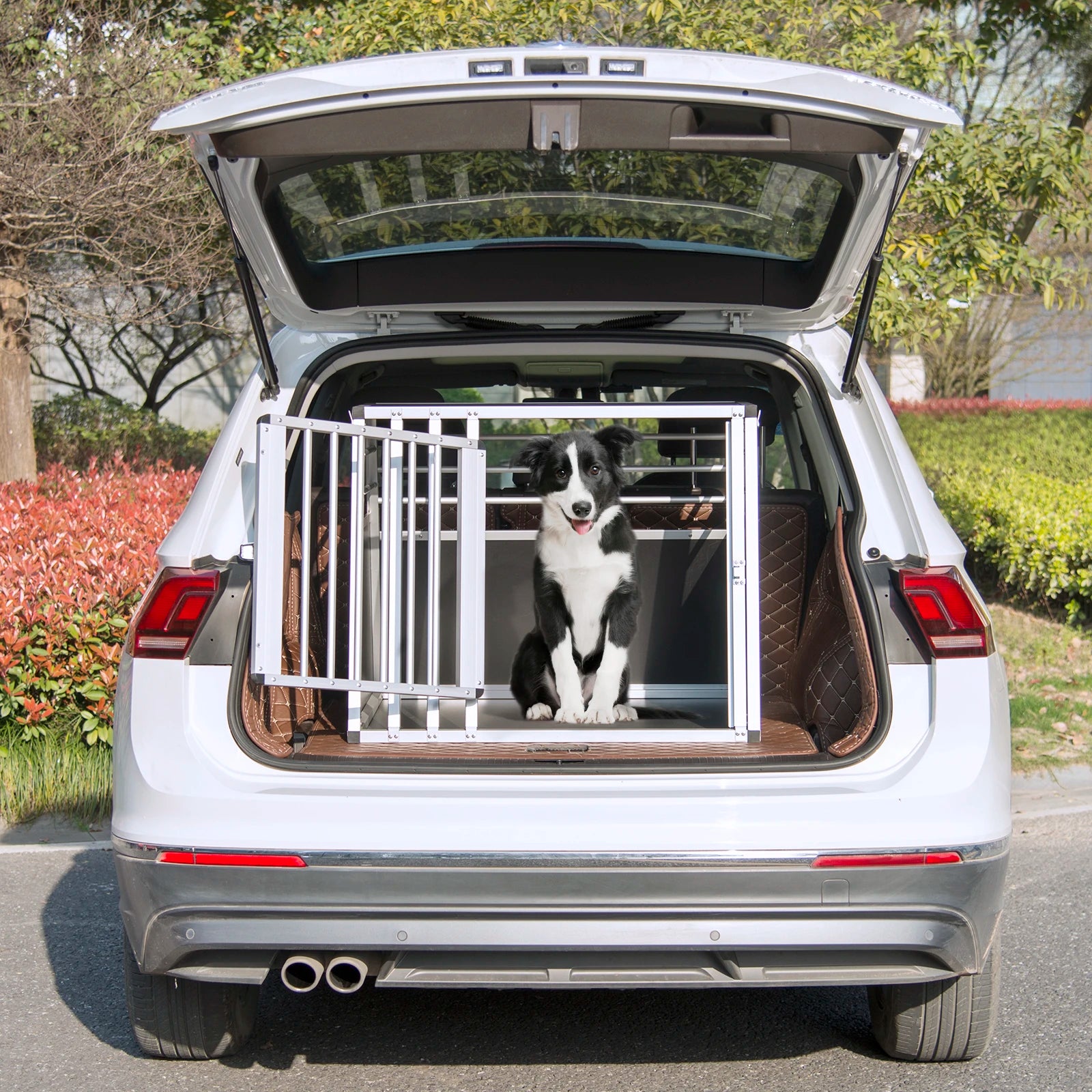Aluminum Pet Dog Carrier Cage Transport for Cats Dogs Breathable Pets Cage Car Travel Transport Pet Houses Tent Dog Supplies